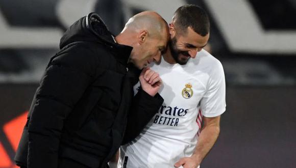 Zinedine Zidane pide el Balón de Oro para Karim Benzema. (Foto: AFP)