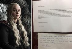 Carta a un vecino apasionado con "Game of Thrones" se hace viral en Twitter