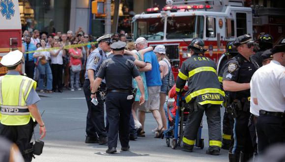Una mujer murió tras ser atropellada cerca del Times Square de Nueva York. (Foto: Reuters)