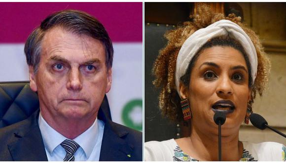 El presidente de Brasil, Jair Bolsonaro, negó, completamente exaltado, cualquier tipo de vinculación con el asesinato de la concejal izquierdista Marielle Franco. (Foto: EFE)