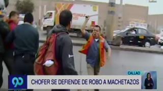 Callao: chofer se defendió a machetazos de asaltante [VIDEO]