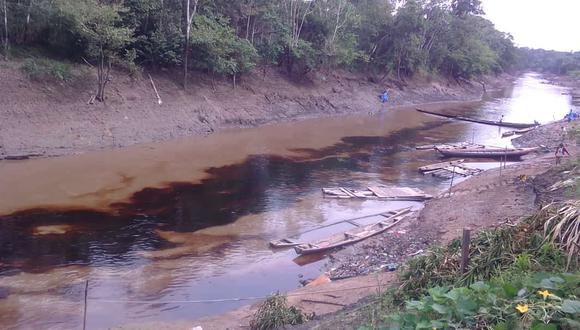 Derrame de petróleo en el Oleoducto Norperuano  en Loreto vienen afectando a varias comunidades nativas que viven cerca de los ríos Cuninico y Marañón. (Foto: Difusión)