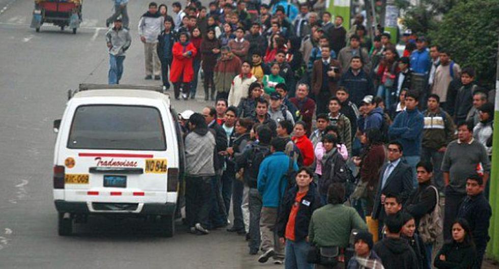 Los transportistas acatan un paro de 24 horas. (Foto: Andina)