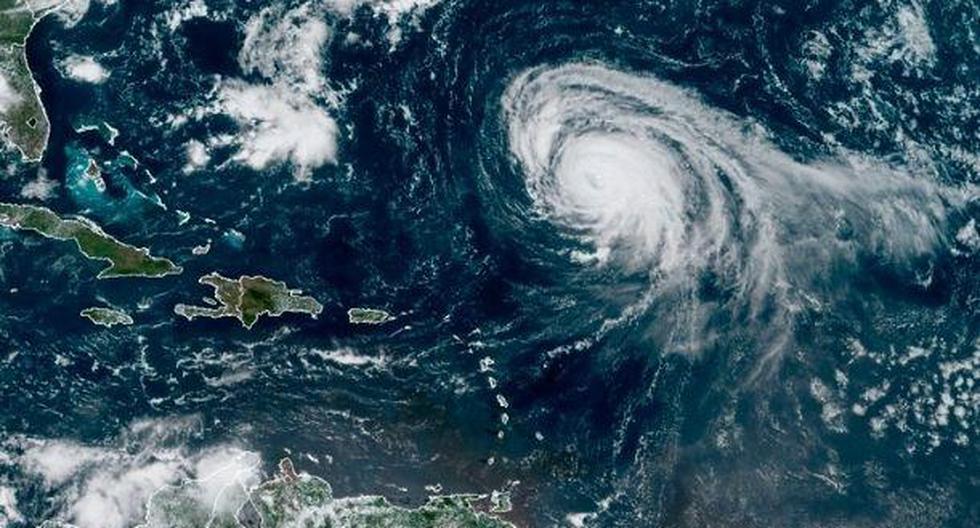 La Oficina Nacional de Administración Oceánica y Atmosférica (NOAA) tomó esta imagen del huracán Larry. (Foto: FE/NOAA-NHC)
