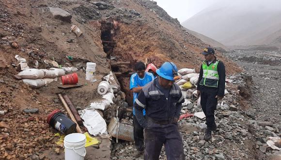 Ocho trabajadores de la mina Lagunillas lograron escapar. (Foto: GEC)