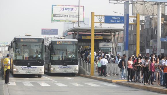 El horario especial del Metropolitano empezará a regir desde el sábado hasta el domingo. (GEC)