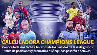 Champions League: fechas, horarios y la calculadora de la fase de grupos en la lucha por la ‘Orejona’