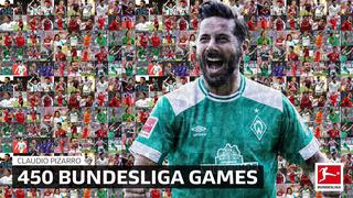 Pizarro logró otro registro en Alemania: alcanzó los 450° partidos en la Bundesliga