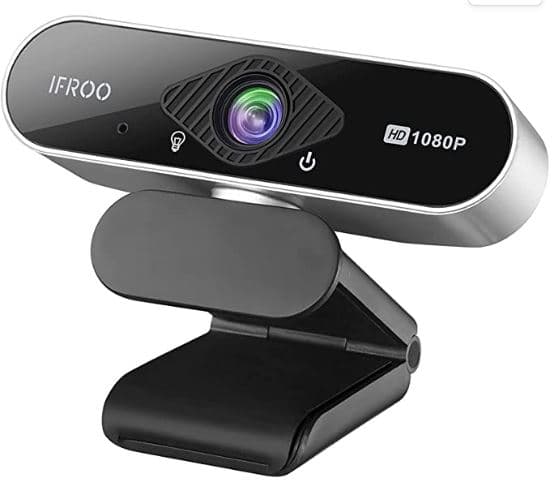 IFROO Cámara web FHD 1080P