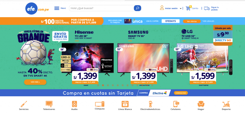 Black Friday en Efe: SmartTV para ver el Mundial con hasta 47% descuento